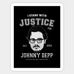 I stand with justice for Johnny Depp! Magnet